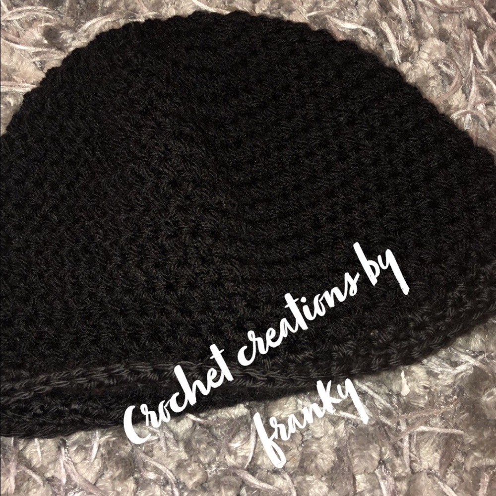 Handmade black Beenie